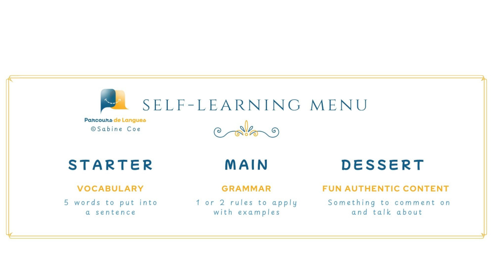 Self-learning menu